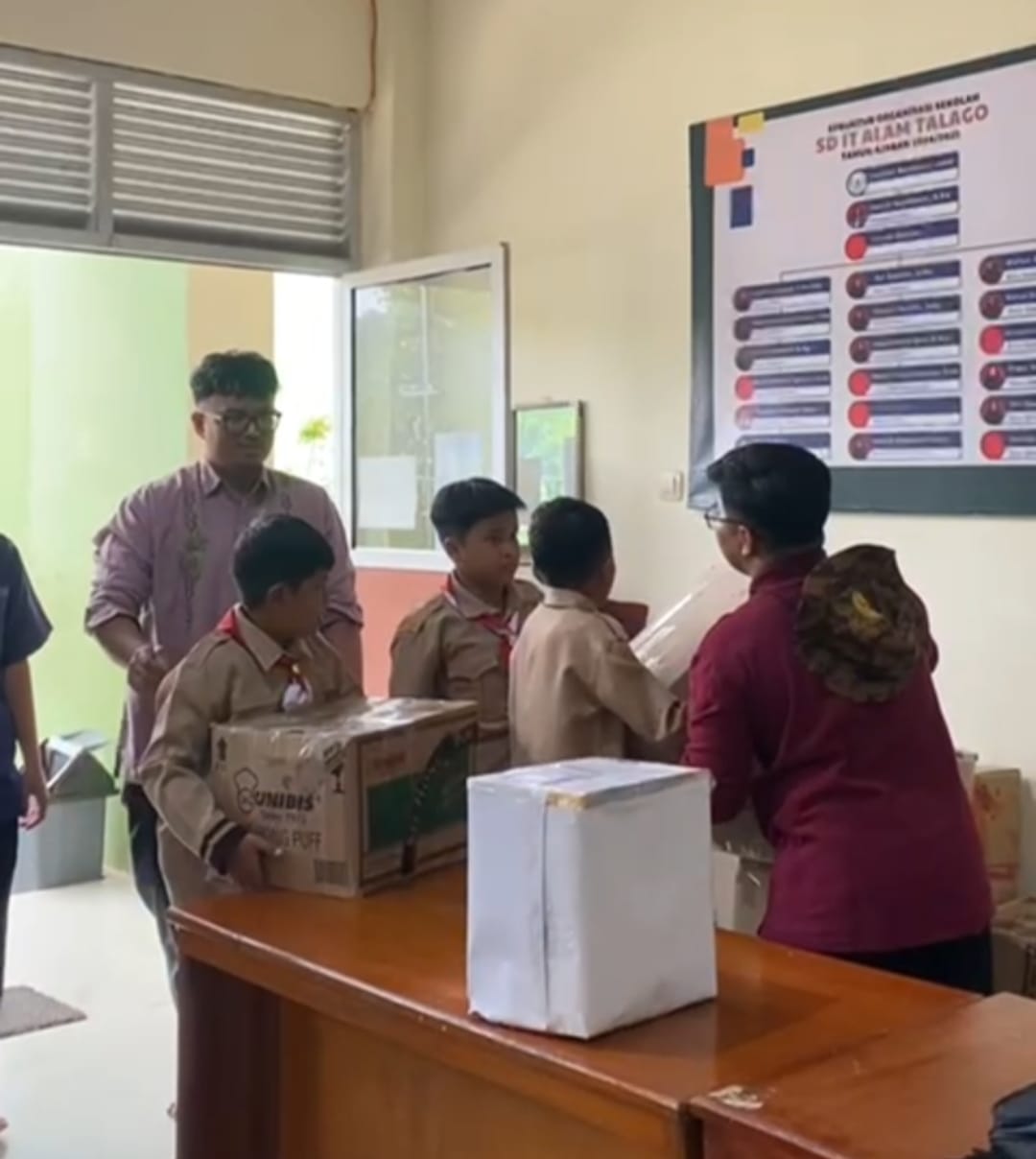 SDIT Alam Talago Salurkan Bantuan Korban Bencana Alam ke Agam