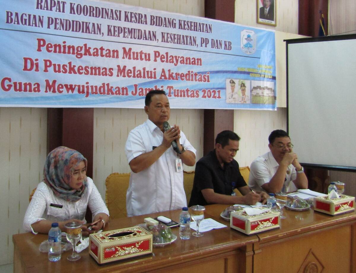 Sekda Merangin Buka Rakor Bidang Kesehatan