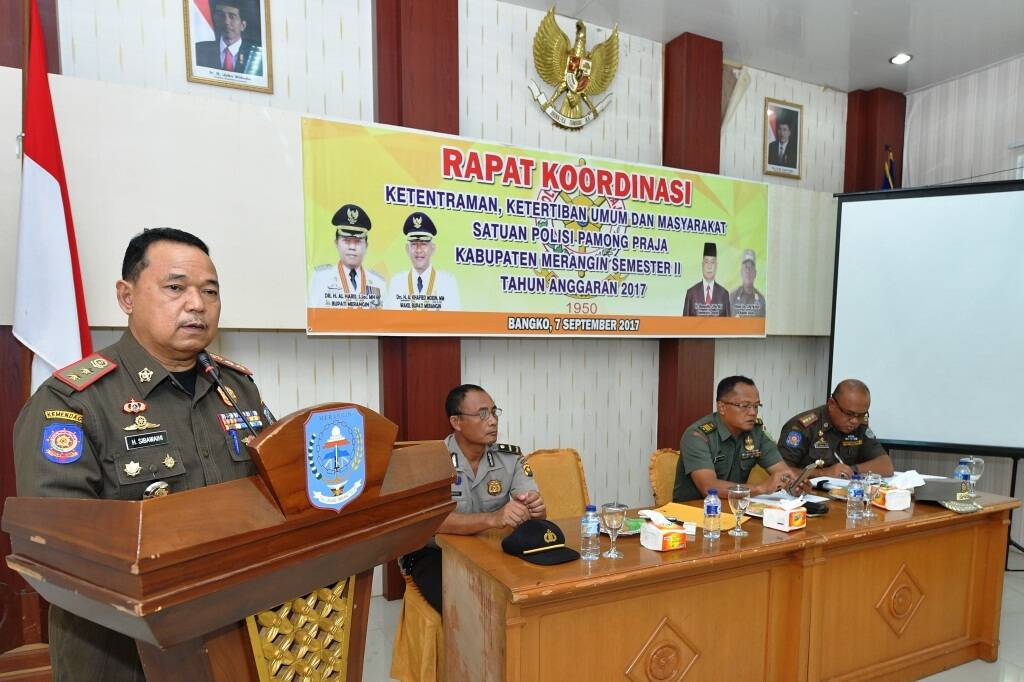 Sekda Merangin Buka Rakor Ketentraman dan Tribum
