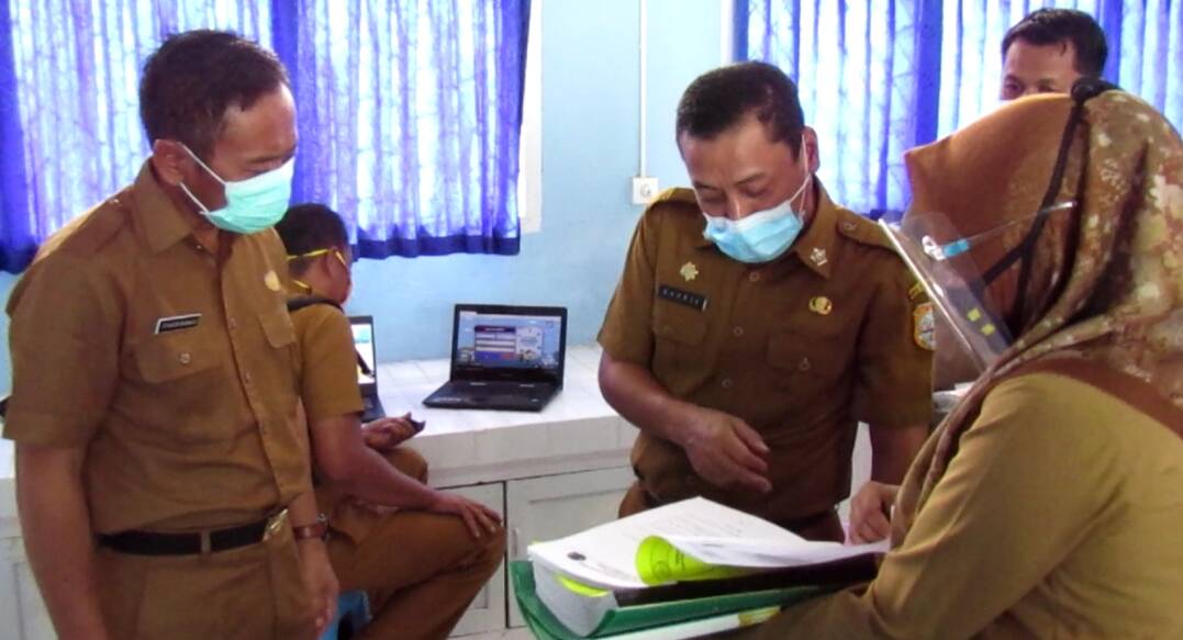 Sekda Tinjau Persiapan SMPN 17 Tanjabtim
