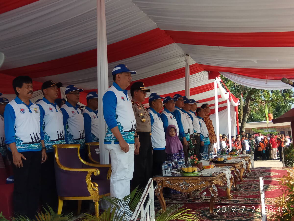Semarak Pembukaan Kejurnas Dayung di Danau Sipin