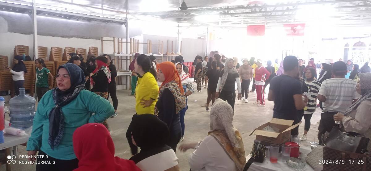 Senam Sehat Emak Budi Demi Menangkan Pilwako