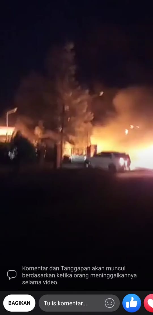 SPBU Milik Muradi Darmansyah Mantan Anggota DPR RI Terbakar