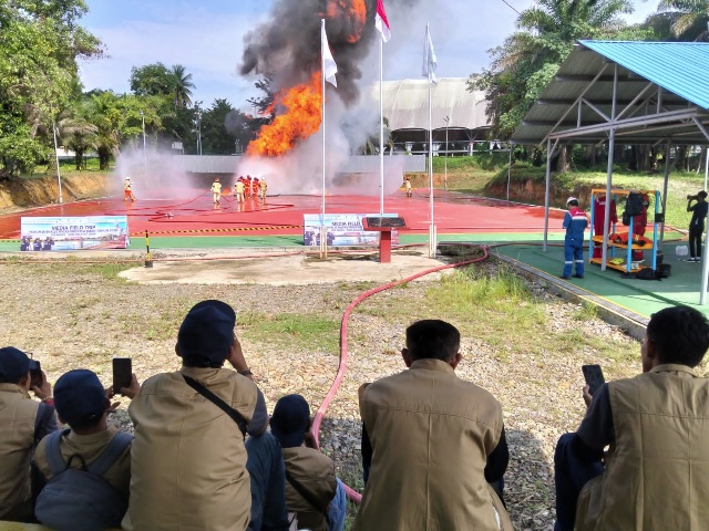 Standar 15 Menit Diuji, Pertamina EP Jambi Matikan Api Sumur Rig di Kenali Asam