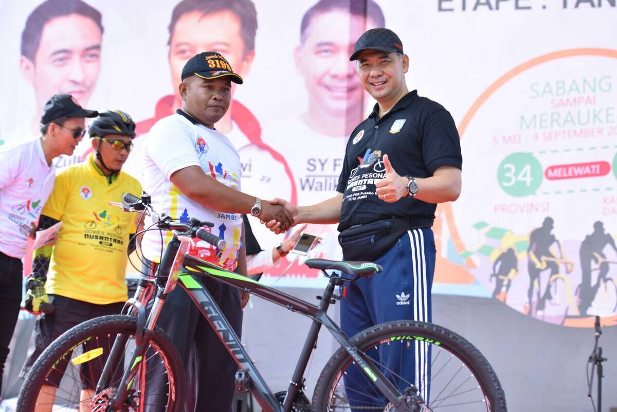 Sukses, Gowes Pesona Nusantara  Etape Tanah Pilih Pusako Batuah Kota Jambi