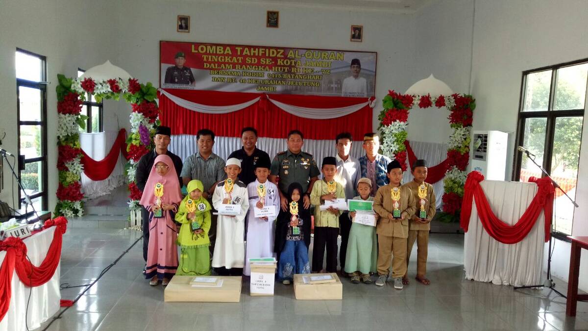 Sukses Lomba Tahfidz Al-Qur&#8217;an, Kodim 0415/BTH Akan Adakan Lomba Tingkat SMP dan SMA