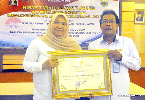 Tahun Ini Akan Dibangun LP Perempuan Di Muaro Jambi