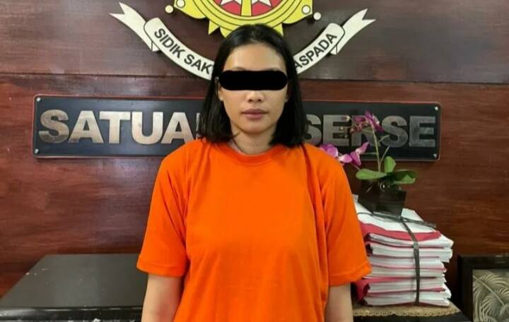 Tampang Wanita Cantik asal Jambi Diringkus Polisi Ngurah Rai Bali