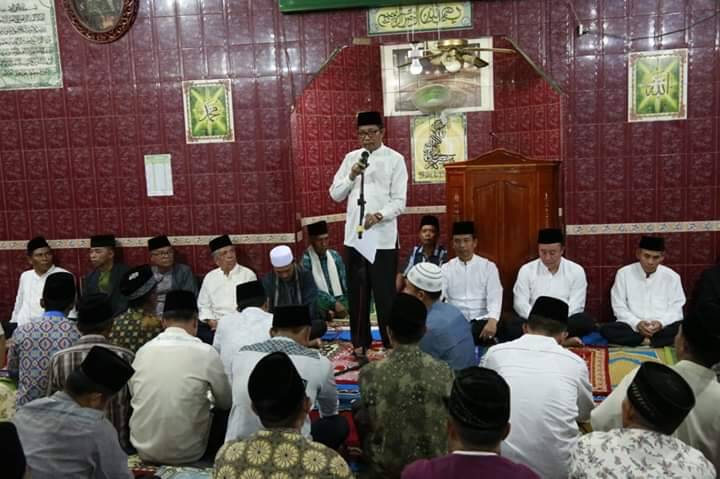 Tim Safari Ramadhan Pemkot Sambangi Masjid Baitul Makmur Air Teluh