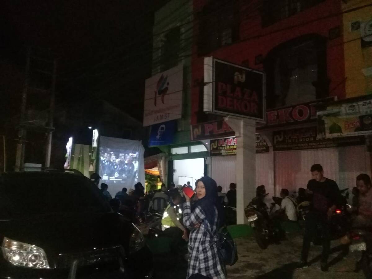 Timses Di Jambi Gelar Nobar Debat Capres