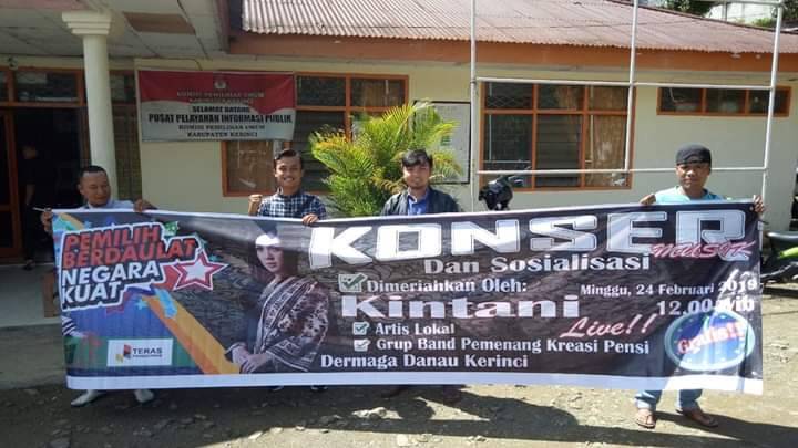 Tingkatkan Partisipasi Pemilih, KPU Kerinci Laksanakan Konser Musik Berdaulat