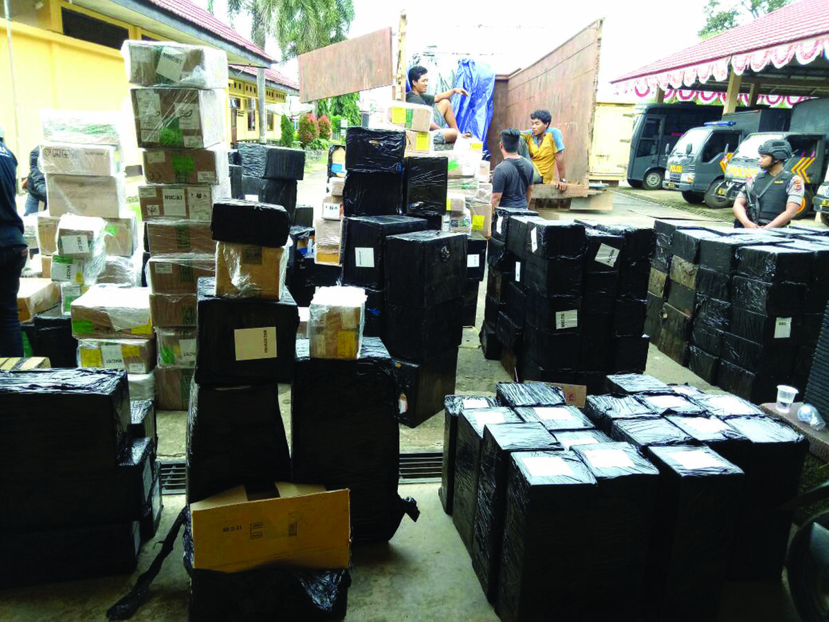Truk Pembawa Barang Ilegal Berhasil di Amankan