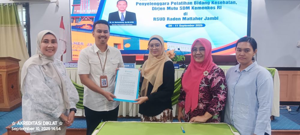 Visitasi Diklat dan Penelitian Kemenkes di RSUD Raden Mattaher Selesai