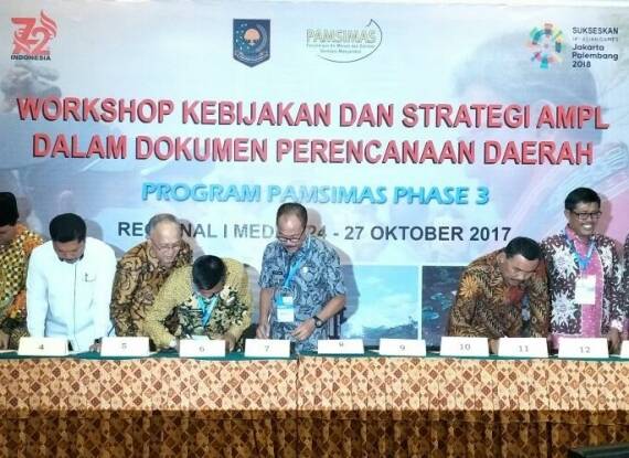 Wabup Sarolangun Menandatangani MOU kelanjutan Program Pamsimas Fase Ketiga Dengam Kemendagri RI