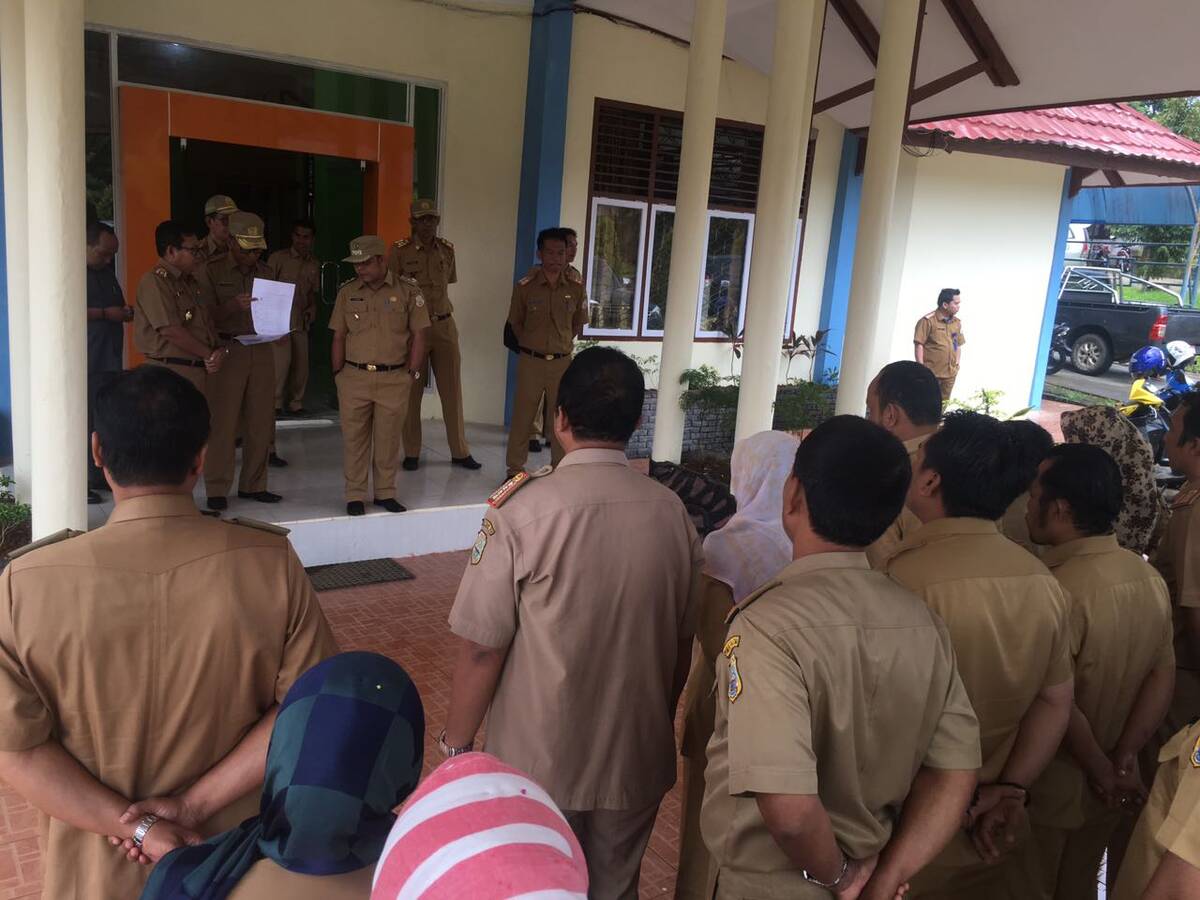 Wabup Tanjabtim Sidak Hari Pertama Kerja