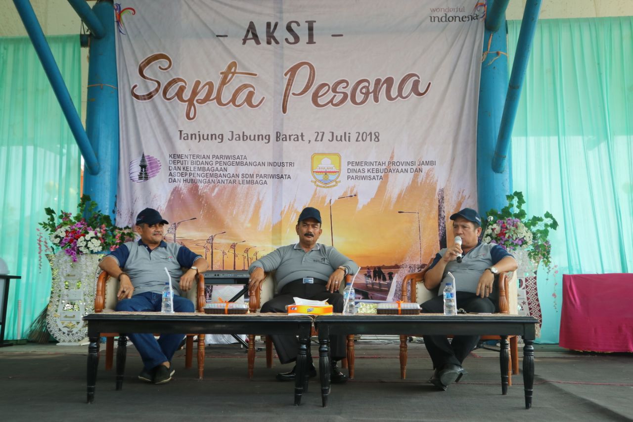 Wakil Bupati Tanjabbar Hadiri Aksi Sapta Pesona