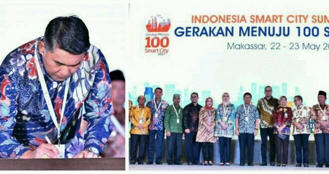 Wali Kota Jambi Presentasikan Konsep Smart City Pada Indonesia Smart City Summit 2017
