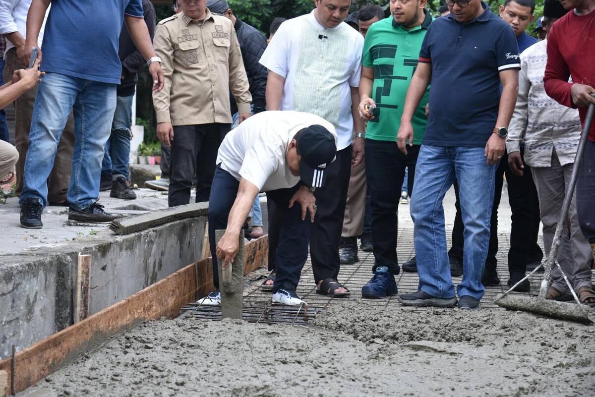 Wali Kota Maulana Turun Pantau Langsung, 450 Jalan Lingkungan Masuk Agenda Perbaikan