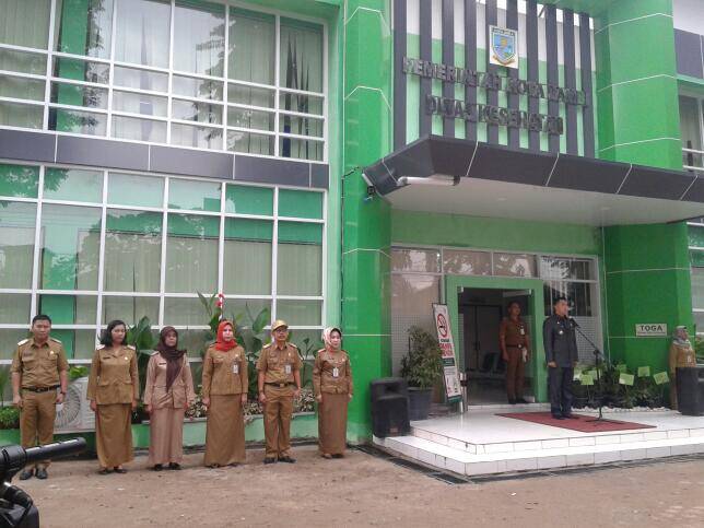 Walikota Pimpinan Apel Disiplin ASN di Dinkes