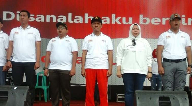 Wujudkan Milenial Cinta Lalu Lintas, Bupati Masnah Meriahkan Acara Milenial Road Safety Festival