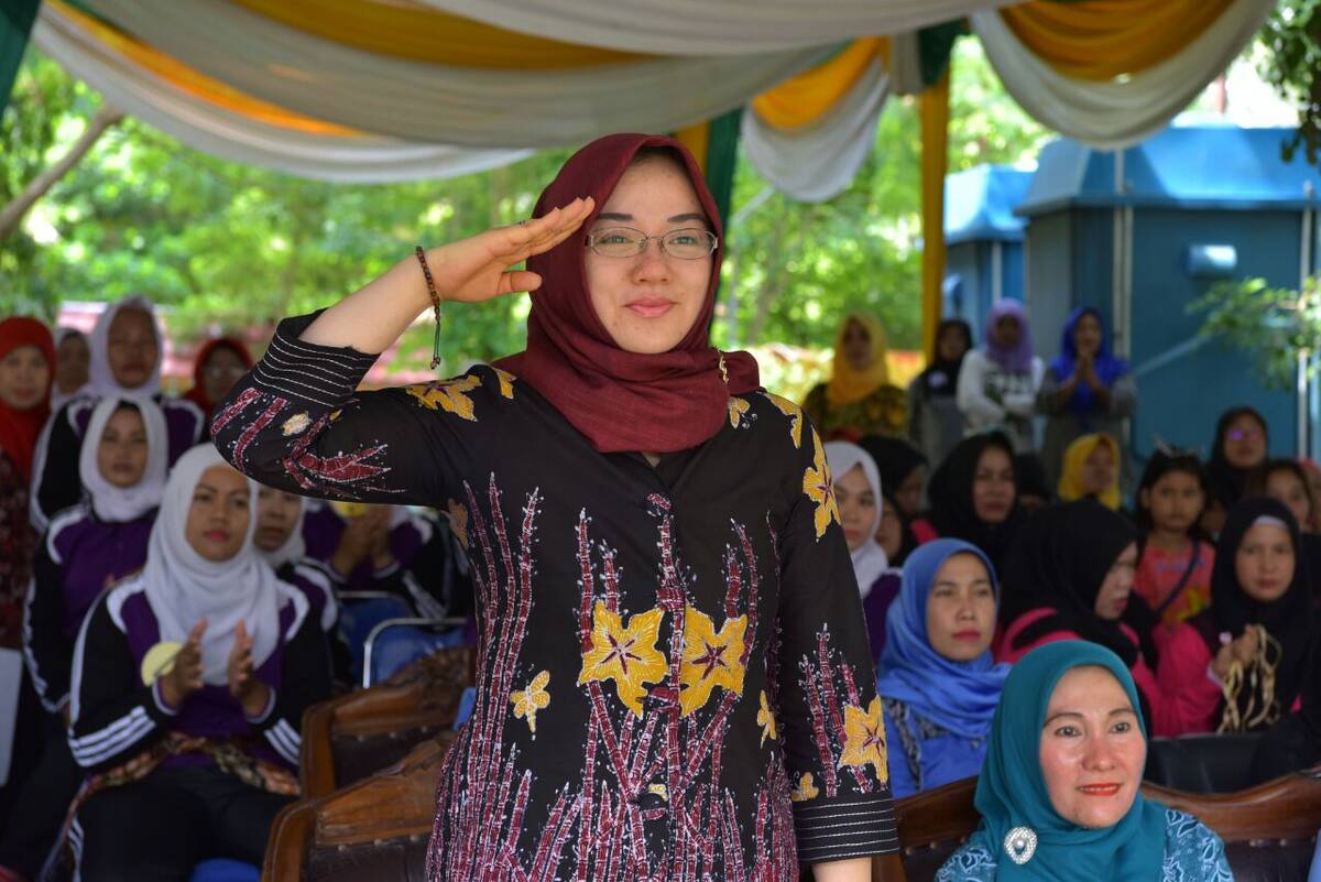 Yuliana Buka Jambore PKK Kecamatan Telanaipura