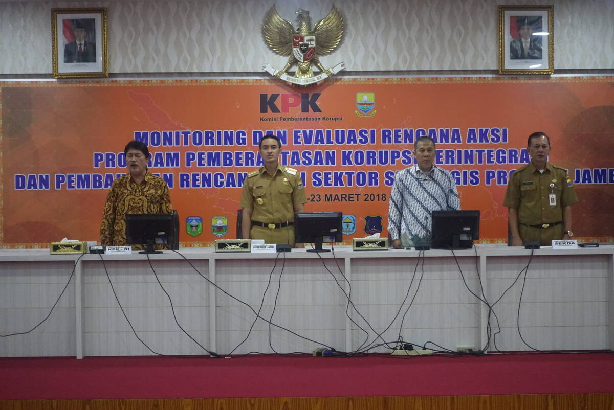 Zola Harap Monev KPK Dorong Perbaikan Birokrasi Jambi